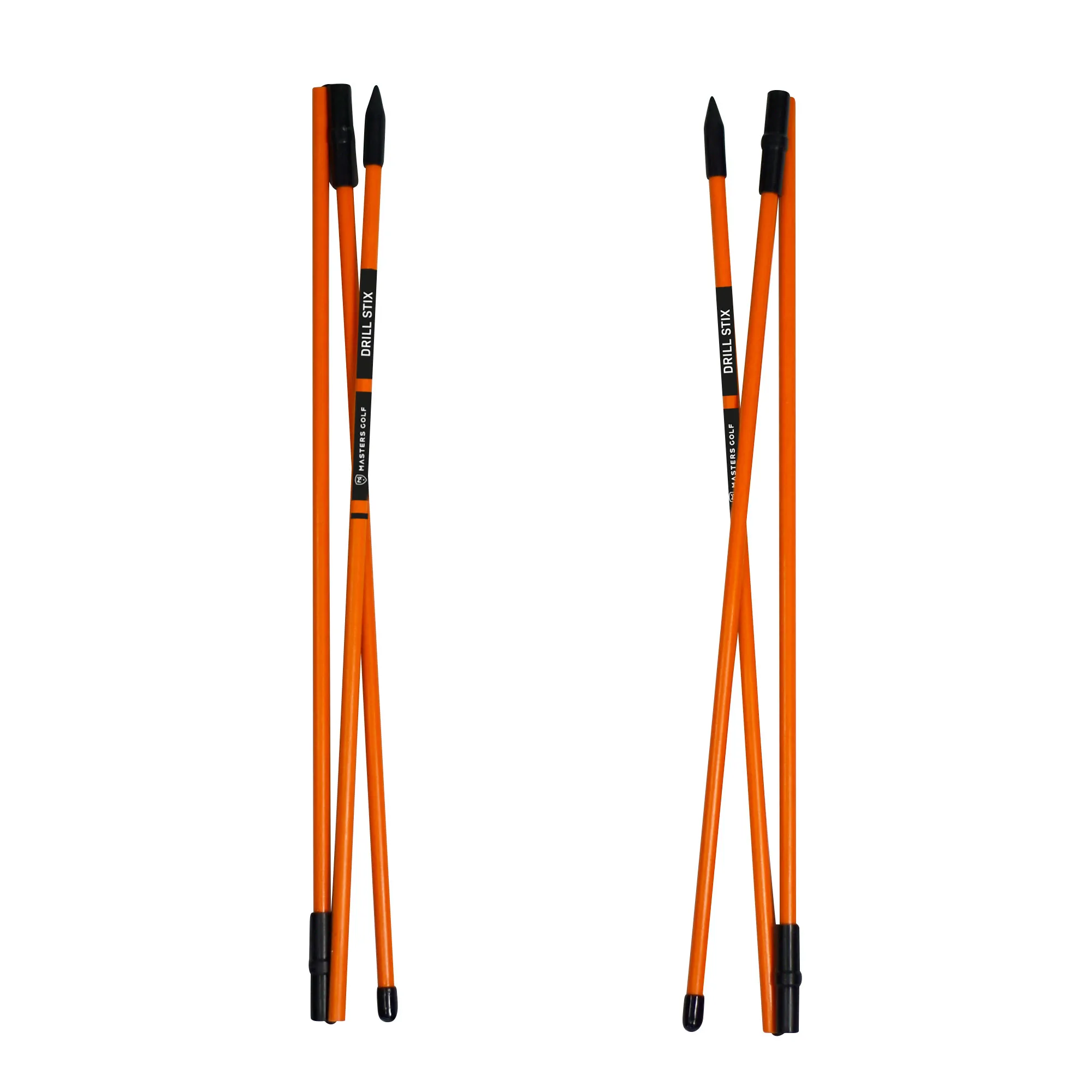 Masters Golf Compact Alignment Drill Stix (45cm Folded) Orange