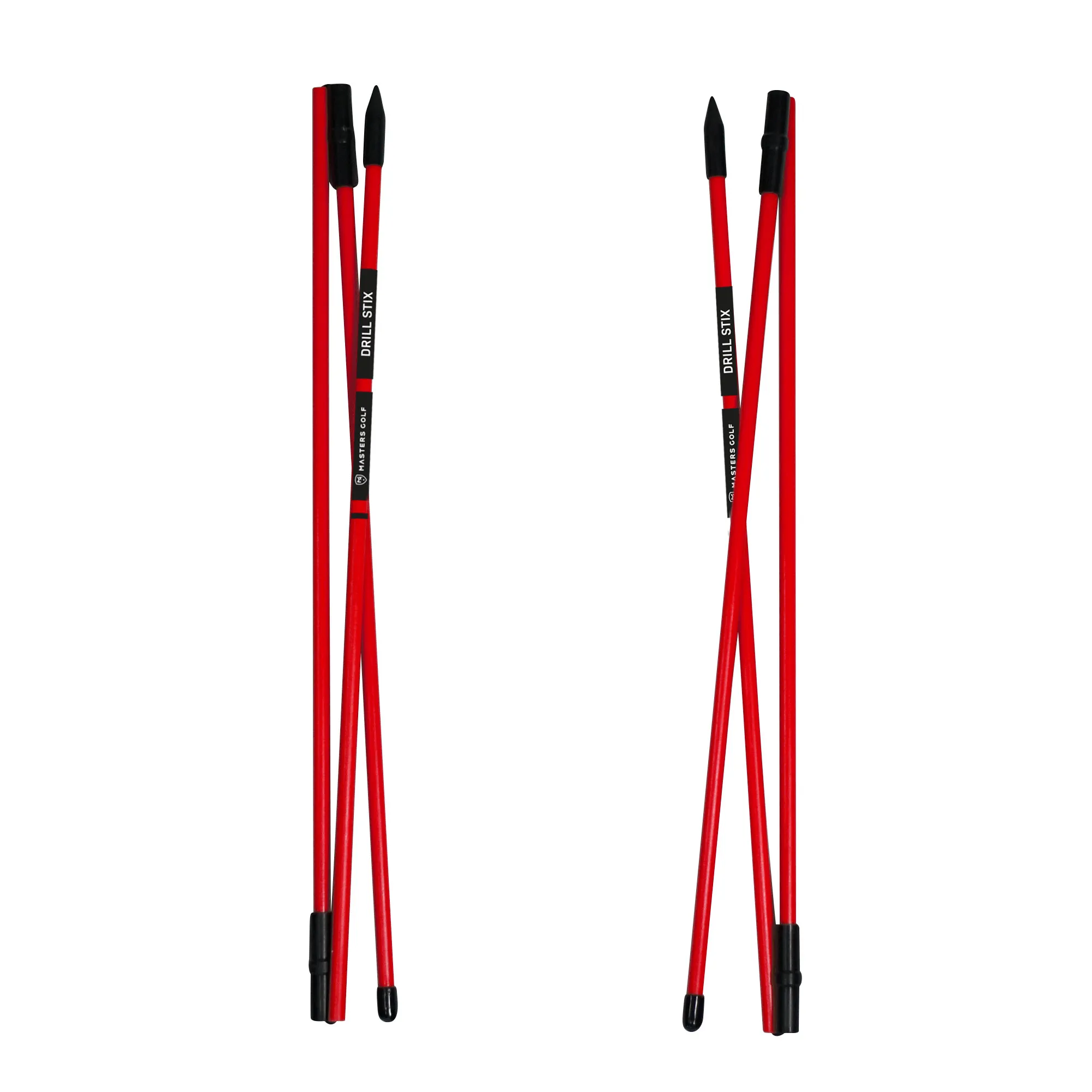 Masters Golf Compact Alignment Drill Stix (45cm Folded) Red