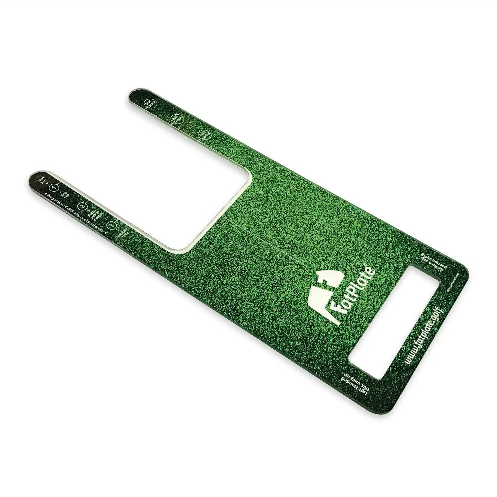 FatPlate Fairway Green Golf Ball Then Turf Strike Board Training Aid