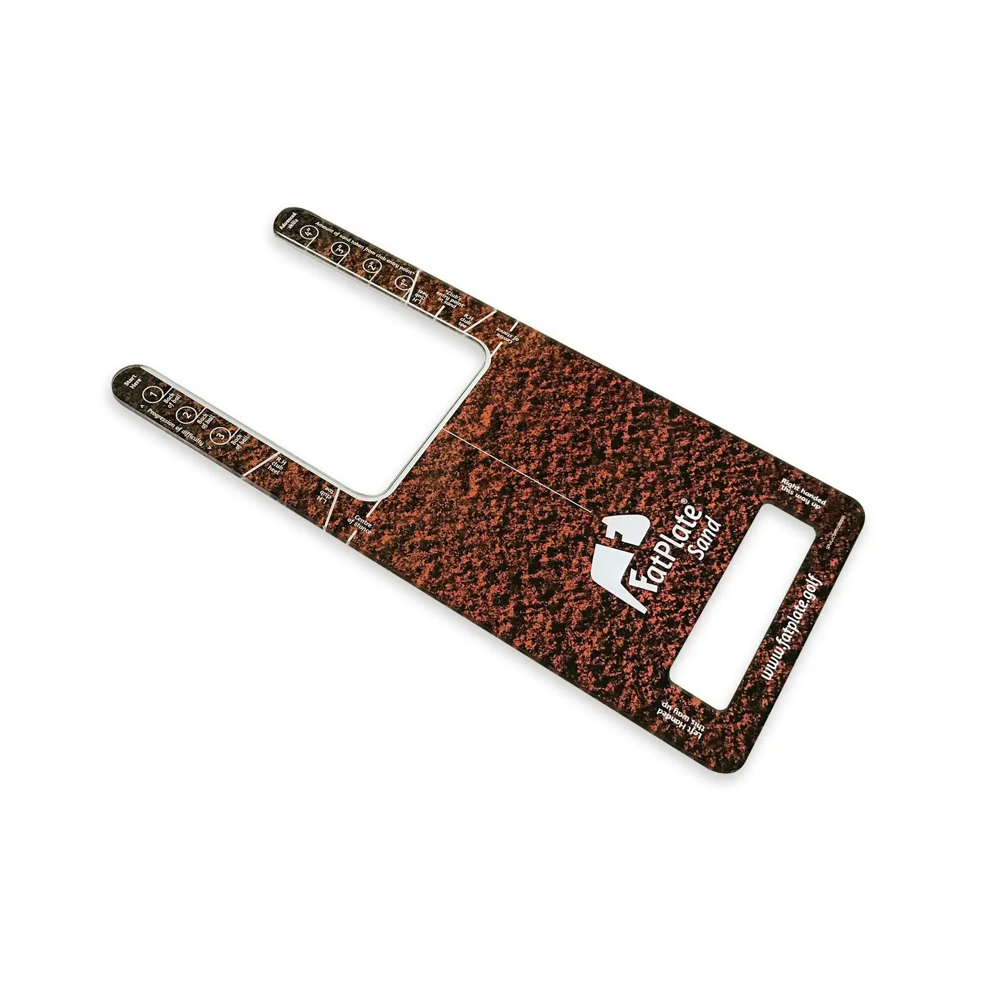 FatPlate Bunker Golf Ball Sand Practice Strike Board Golf Training Aid